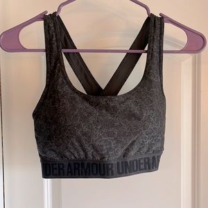 Under Armor gray padded sports bra